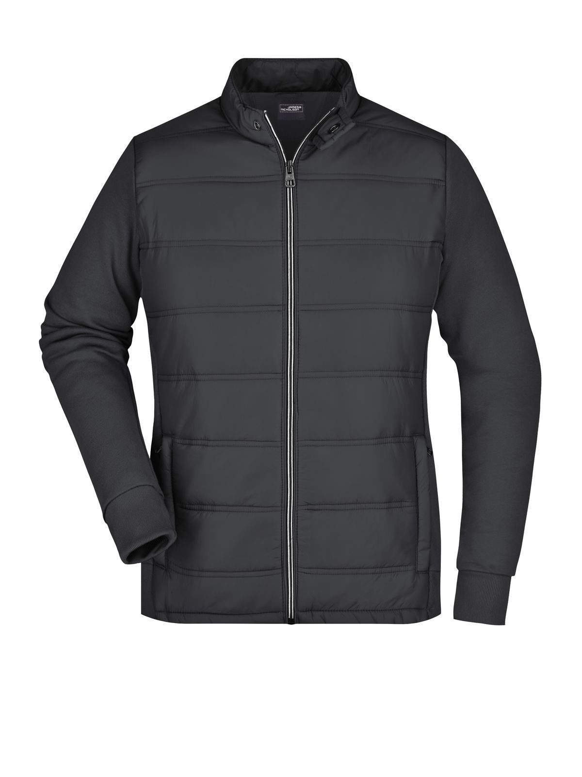 Ladies´ Hybrid Sweat Jacket - BL - Black