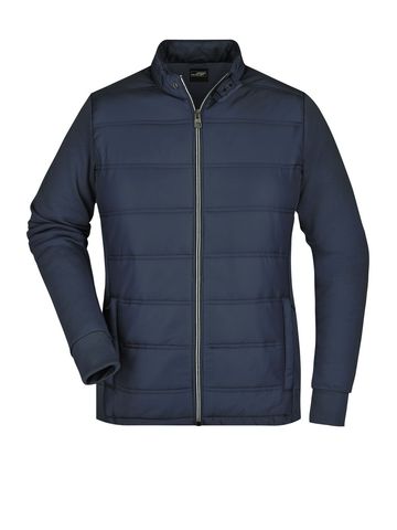 Ladies' Hybrid Sweat Jacket - NY - Navy