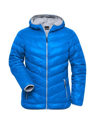 Ladies Down Jacket - BLUS - Blue - Silver