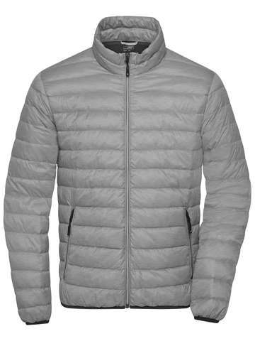 Men's Down Jacket - SMEGR - SILVER-MELANGE-GRAPHITE