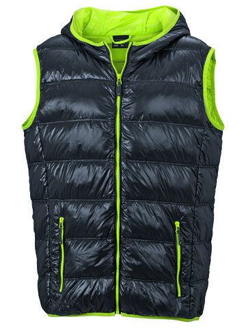Men's Down Vest - CBAY - Carbon - Acid - Yellow