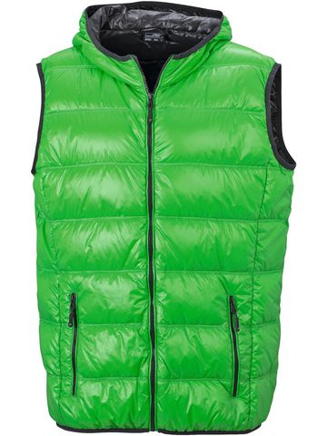 Men's Down Vest - GRCB - Green - carbon 