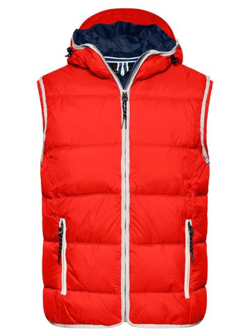 Men's Maritime Vest - RDWH - red-white