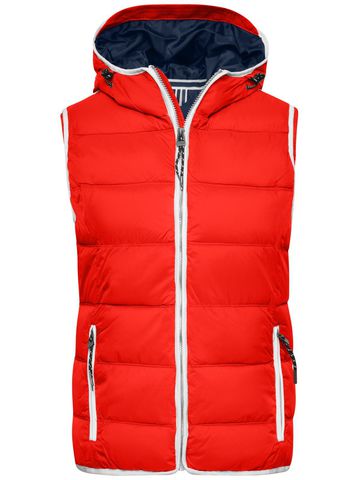 Ladies' Maritime Vest - RDWH - red-white