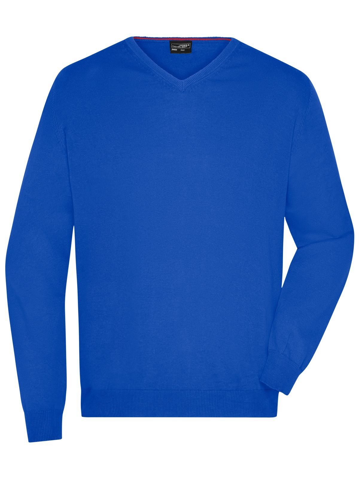 Men´s V-Neck Pullover - RYOW - Royal - off-white