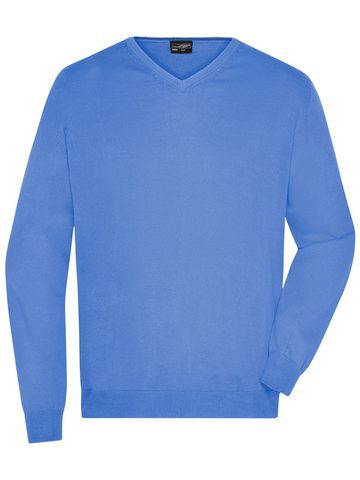 Men's V-Neck Pullover - GLBLU - glacier blue