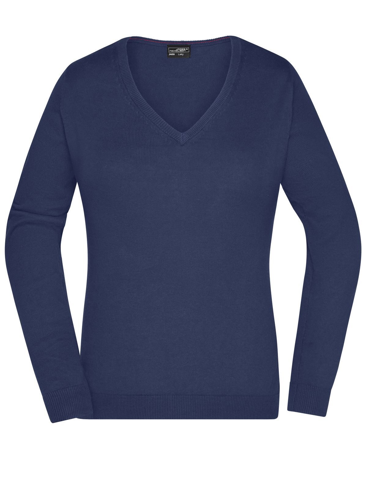 Ladies´ V-Neck Pullover - NAVY_MELANGE