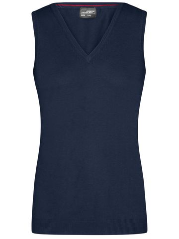 Ladies' V-Neck Gilet - NY - Navy