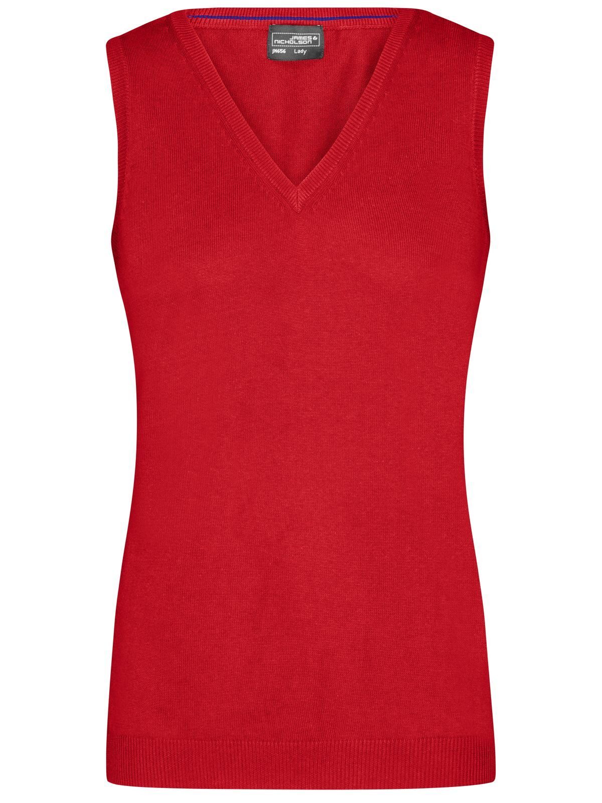 Ladies´ V-Neck Pullunder - RD - Red