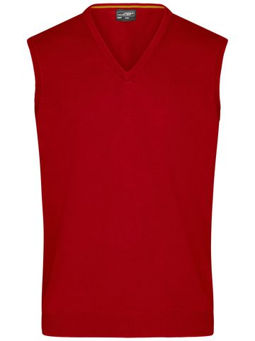 Men's V-Neck Pullunder - BO - bordeaux