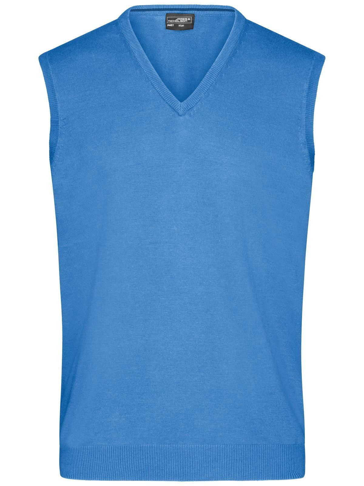 Men´s V-Neck Pullunder - GLBLU - glacier blue