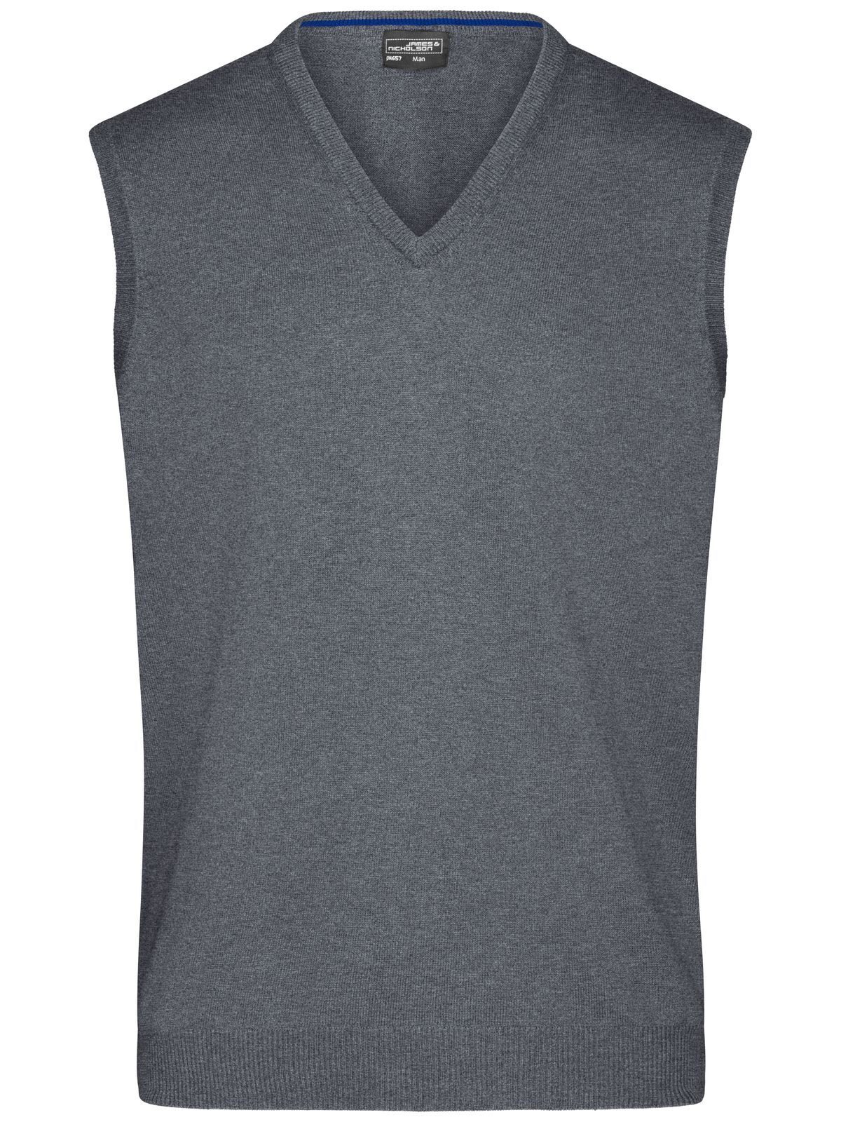 Men´s V-Neck Pullunder - GREHE - grey heather