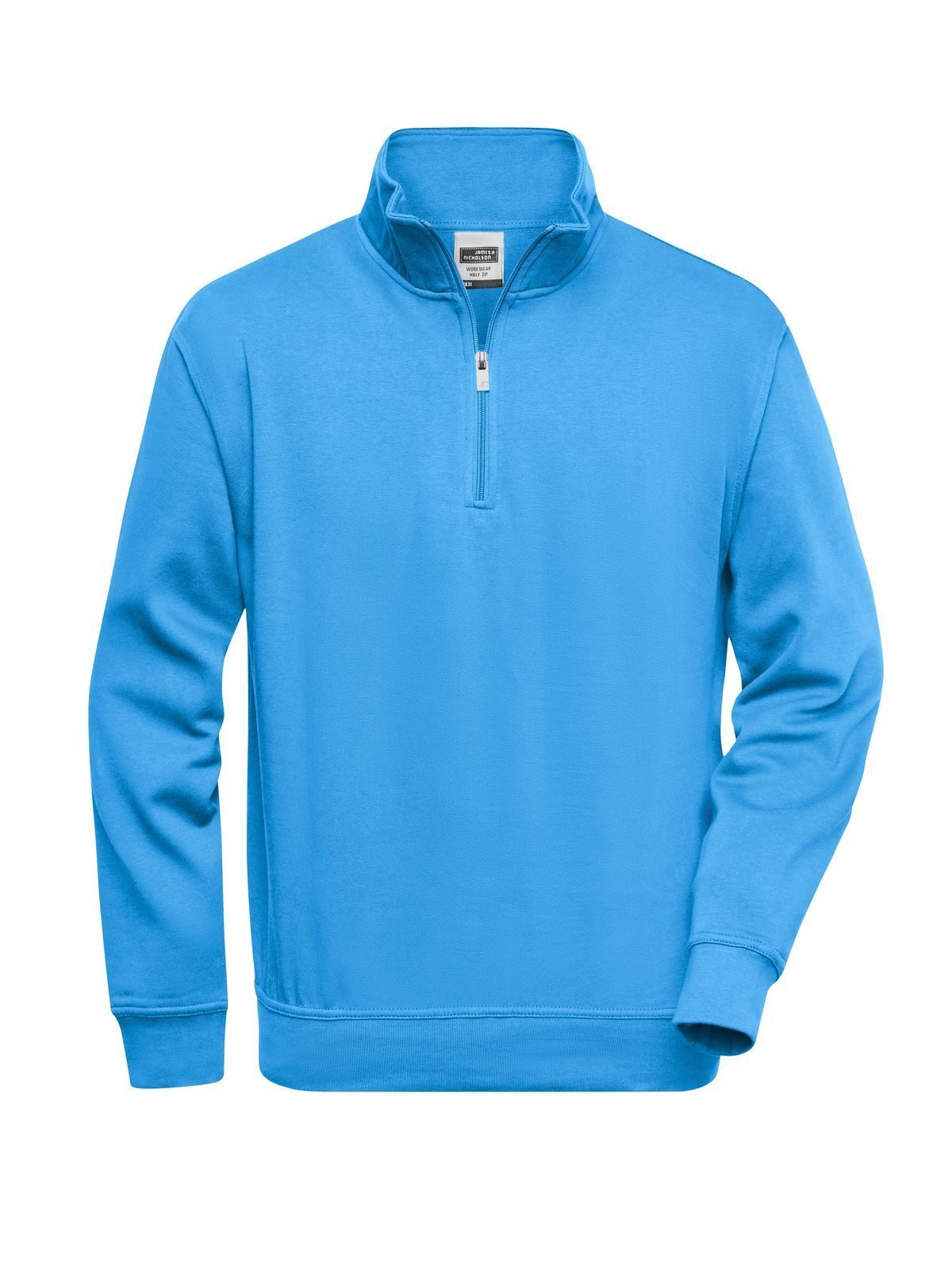 Workwear Half Zip Sweat - AQ- AQUA