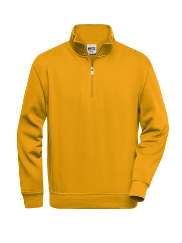 Workwear Half Zip Sweat - GOYE- GOLD YELLOW