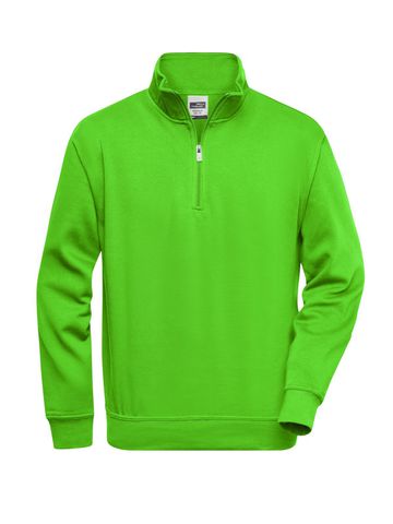 Workwear Half Zip Sweat - LIM- LIME GREEN