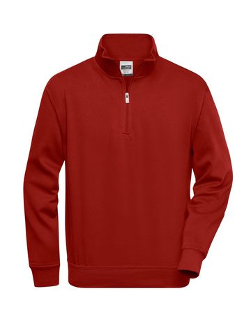 Workwear Half Zip Sweat - WI- WINE