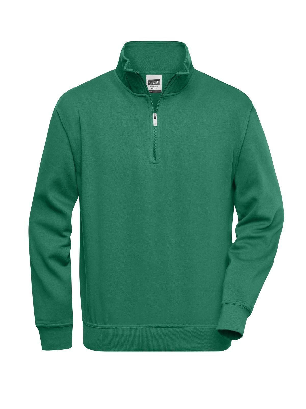 Workwear Half Zip Sweat - DGR - DARK GREEN