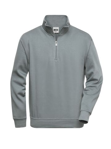 Workwear Half Zip Sweat - DGRE - DARK-GREY