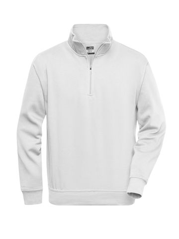 Workwear Half Zip Sweat - WH - White