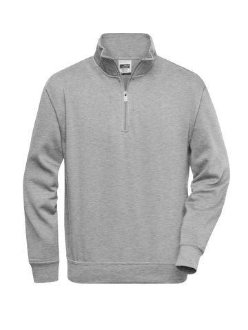Workwear Half Zip Sweat - GREHE - grey heather