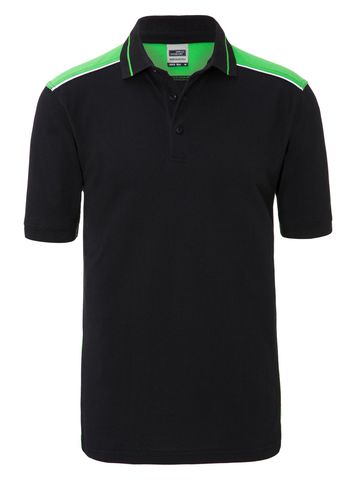Men's Workwear Polo Level 2 - BLLIM - BLACK-LIME- GREEN