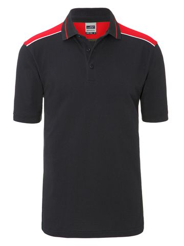 Men's Workwear Polo Level 2 - CBRD - CARBON-RED