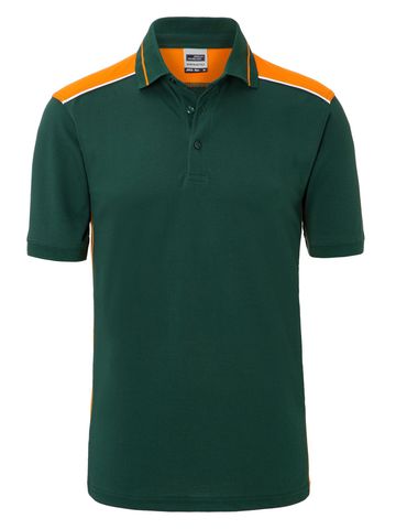 Men's Workwear Polo Level 2 - DGROR - DARK-GREEN-ORANGE