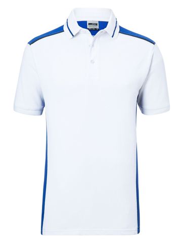Men's Workwear Polo Level 2 - WHRY - WHITE-ROYAL