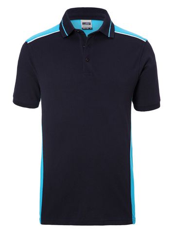 Men's Workwear Polo Level 2 - NYTU - NAVY-TURQUOISE