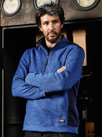 Men's Knitted Workwear Fleece Half-Zip