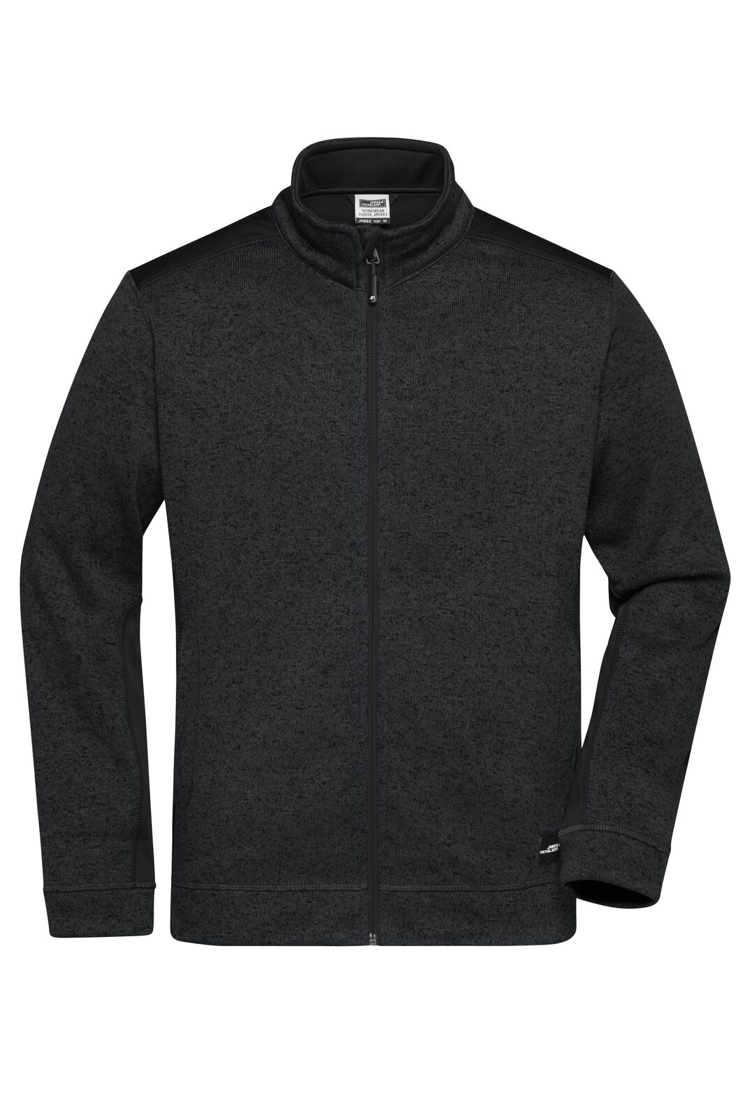 Men´s Knitted Workwear Fleece Jacket -STRONG- - BLBL - Black - Black