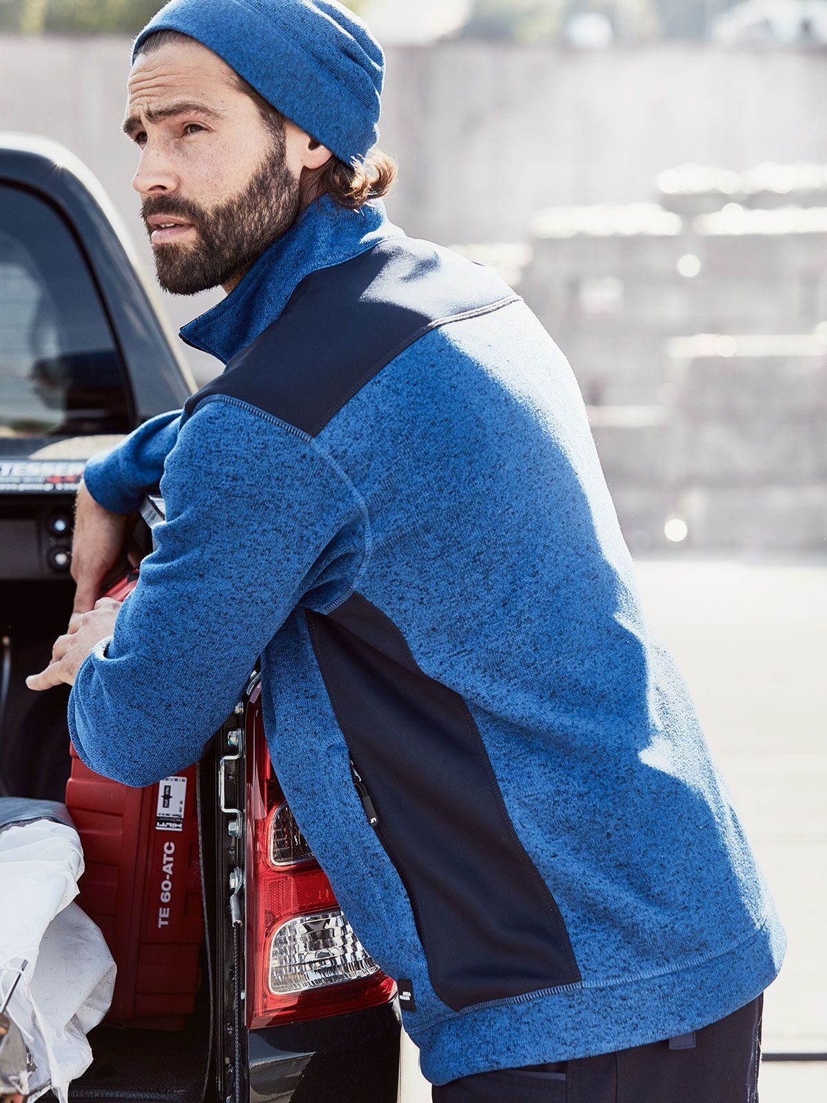 Men´s Knitted Workwear Fleece Jacket -STRONG-