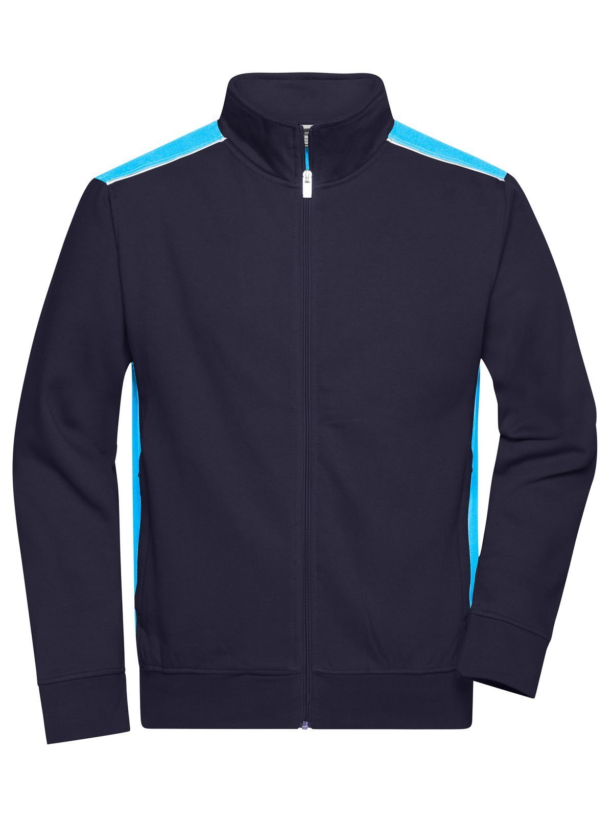 Men´s Workwear Sweat Jacket - COLOR - - NYTU - NAVY-TURQUOISE