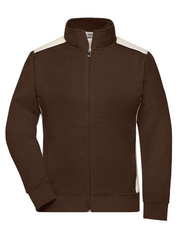 Ladies' Workwear Sweat Jacket-Level 2 - BRSTO - BROWN-STONE