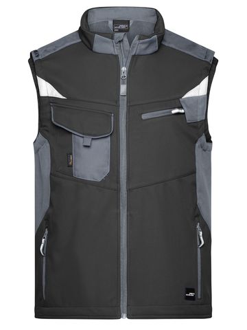 Workwear Softshell Vest - BLCB - BLACK-CARBON