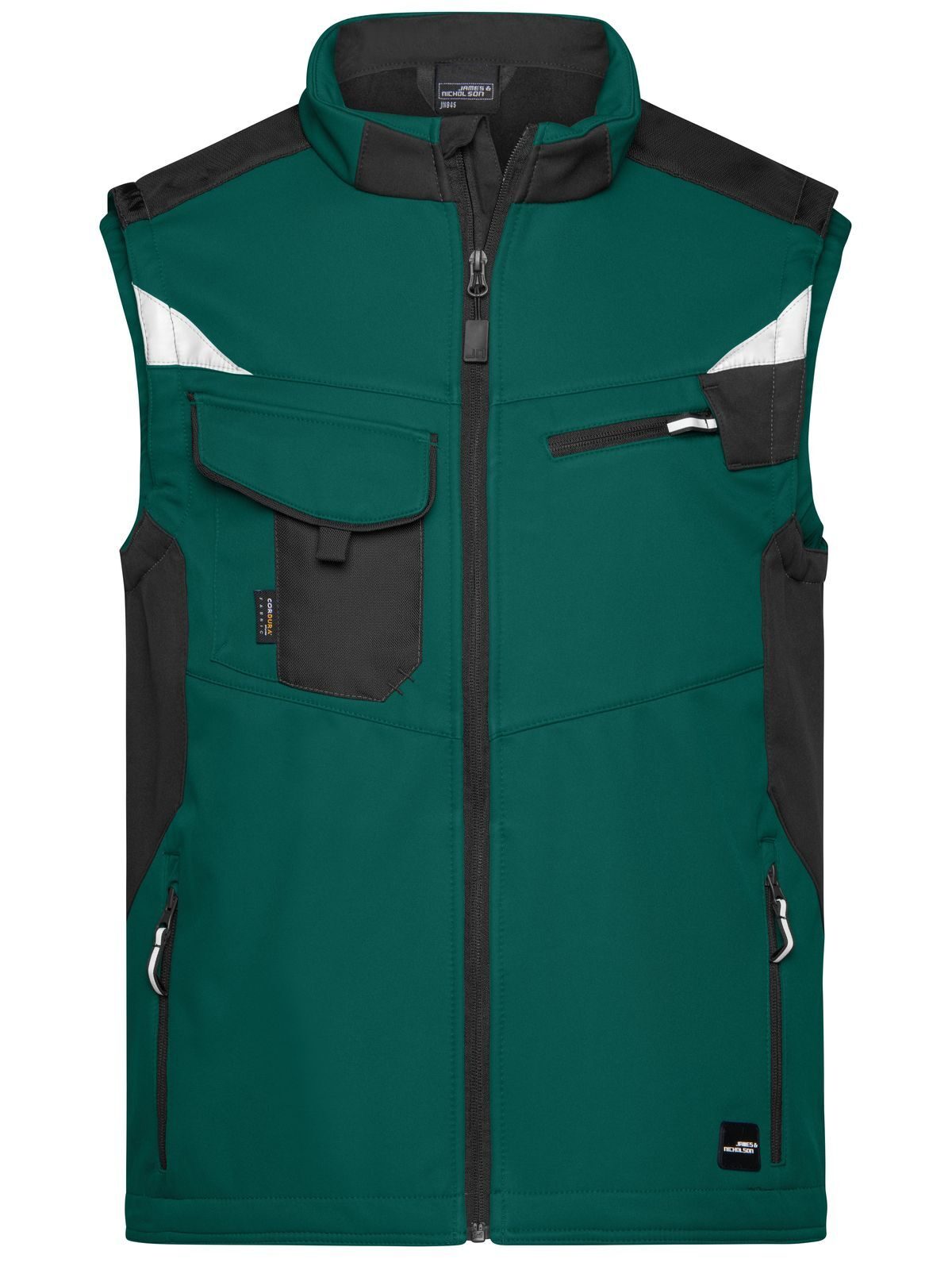 Workwear Softshell Vest -STRONG- - DGRBL - DARK-GREEN-BLACK
