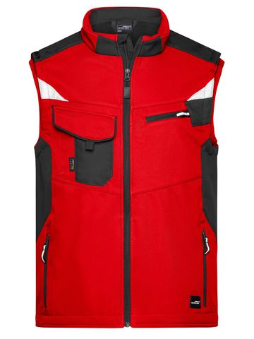 Workwear Softshell Vest - RDBL - RED-BLACK