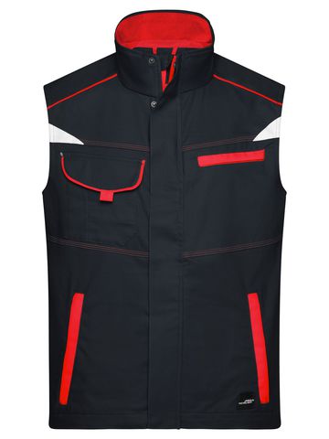 Workwear Vest-Level 2 - CBRD - CARBON-RED