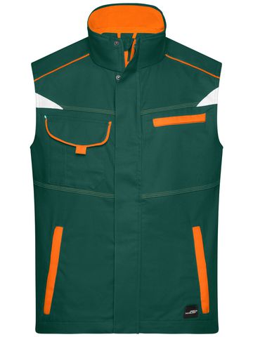 Workwear Vest-Level 2 - DGROR - DARK-GREEN-ORANGE
