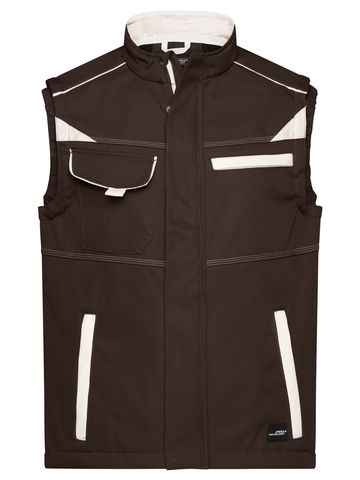 Workwear Softshell Vest-Level 2 - BRSTO - BROWN-STONE