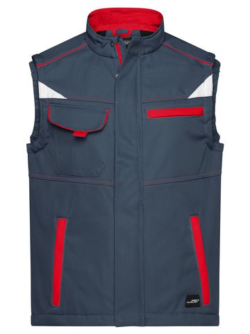 Workwear Softshell Vest-Level 2 - CBRD - CARBON-RED