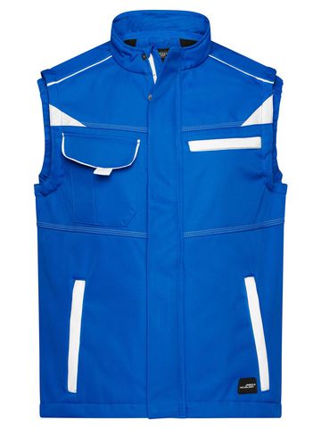 Workwear Softshell Vest-Level 2 - RYWH - ROYAL-WHITE