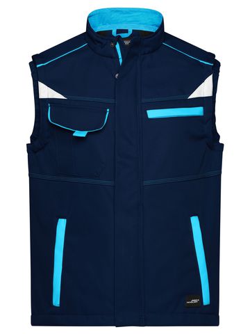 Workwear Softshell Vest-Level 2 - NYTU - NAVY-TURQUOISE