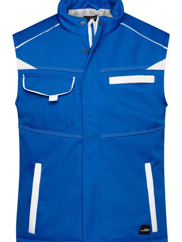 Workwear Softshell Padded Vest-Level 2 - RYWH - ROYAL-WHITE