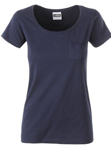 Ladies'-T Pocket - NY - Navy