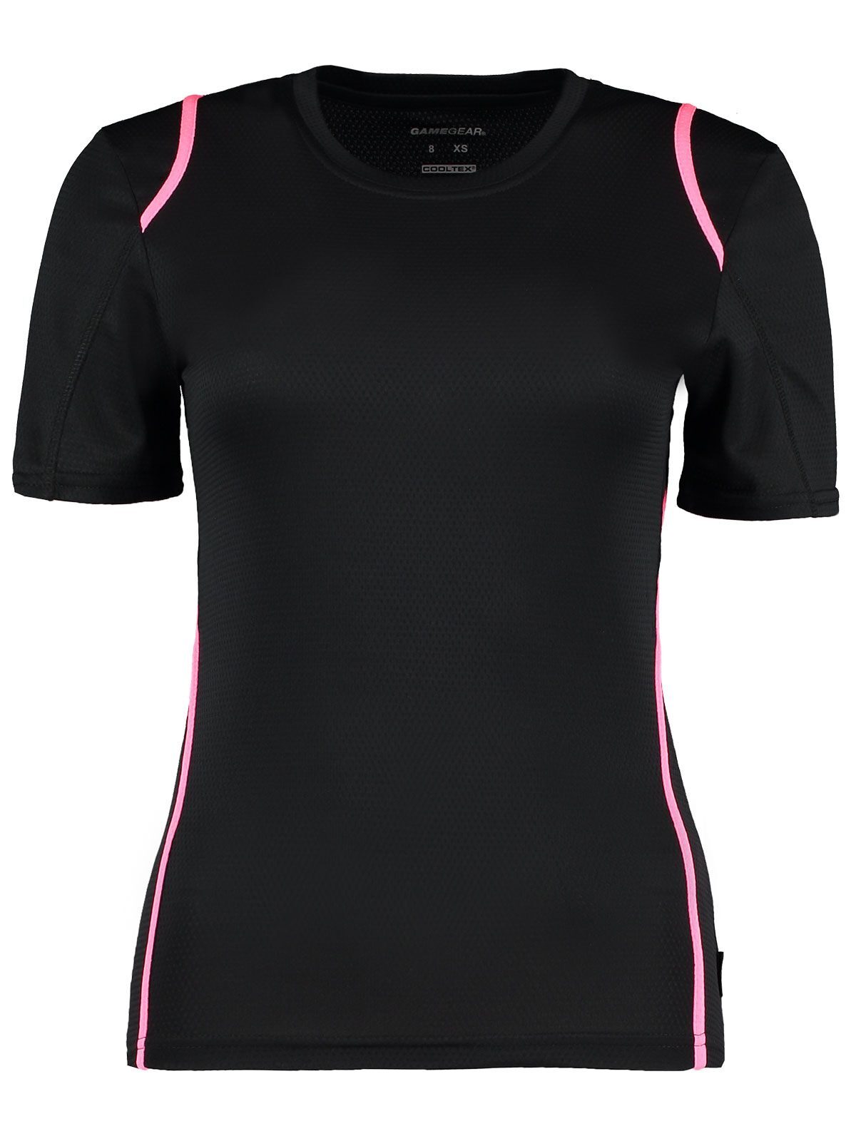 T-Shirt Cooltex Women - Black/fluorescent pink