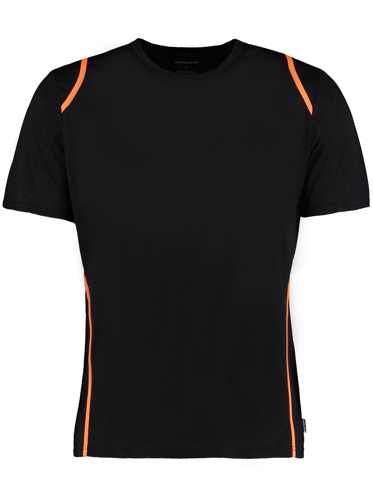 Regular Fit Cooltex® Contrast Tee - Black/fluorescent orange