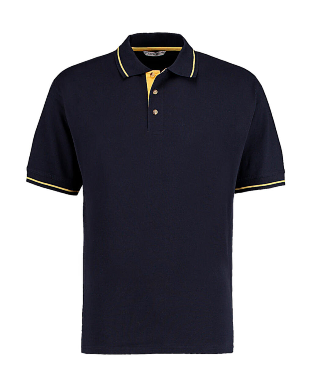 Classic Fit St. Mellion Polo - Navy/Sun Yellow