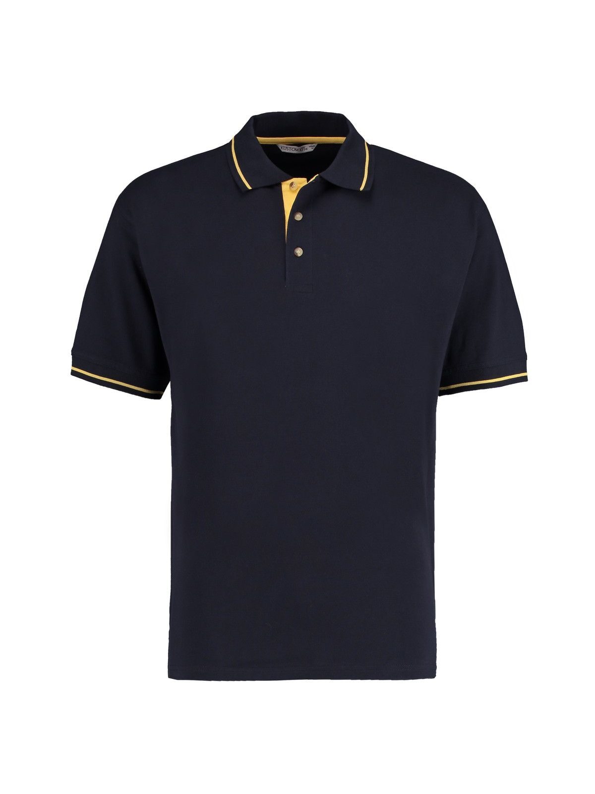 Classic Fit St. Mellion Polo - Navy/yellow