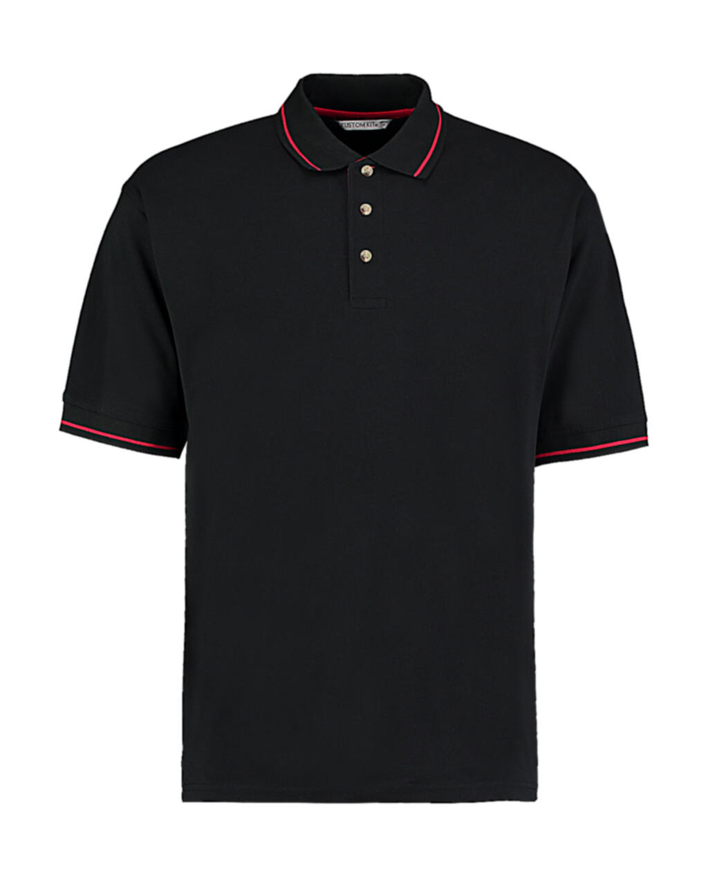 Classic Fit St. Mellion Polo - BCK - black-red